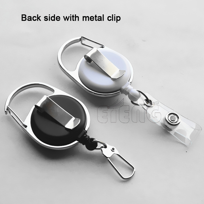 Promotion Custom ID Card Holder Epoxy Resin Logo Retractable Badge Reel