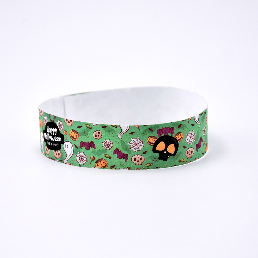 China Cheap Custom Printing Full Colour Paper Wristband