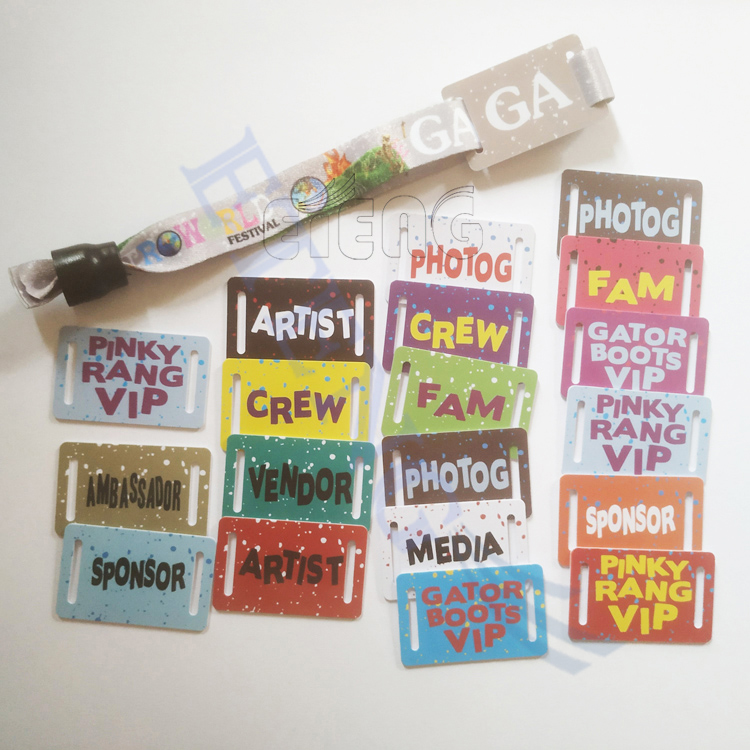 Cheap Customizable Fabric Security QR Code RFID Wristbands for Events