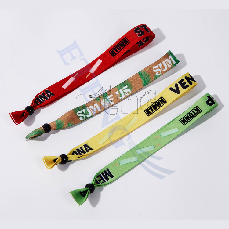 Promotion Custom Gift Bracelets Wristband One Off Festival Event Cloth Bracelet
