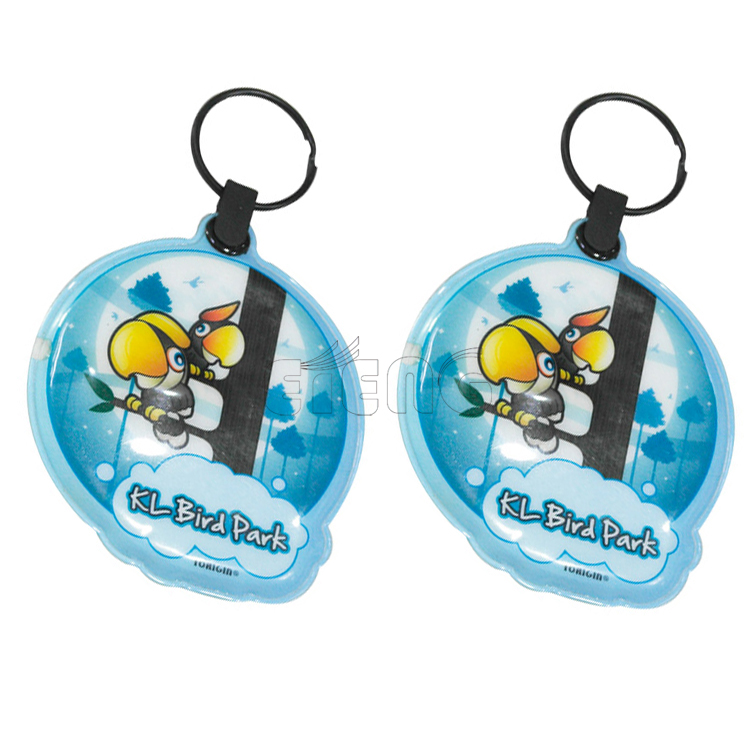 Cheap Giveaways Custom Logo Keychain Soft Reflective PVC Promotional Keychains & Carabiners