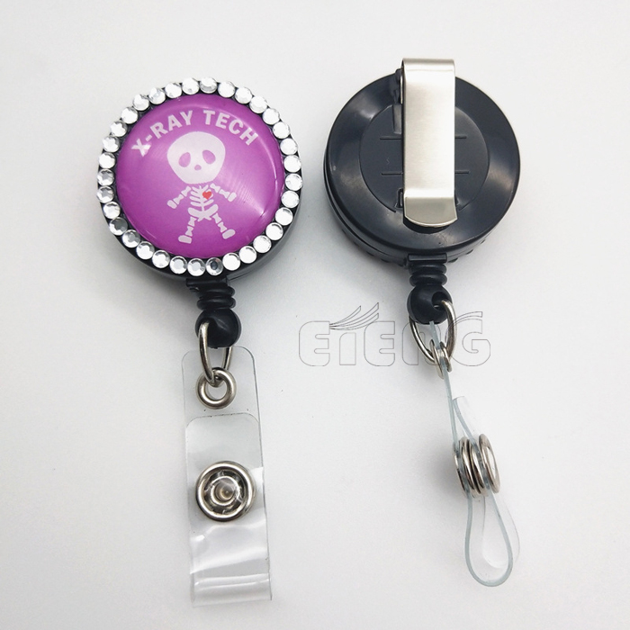 Cheap Custom Design Badge Reel Holders Retractable Nurse Badge Reel