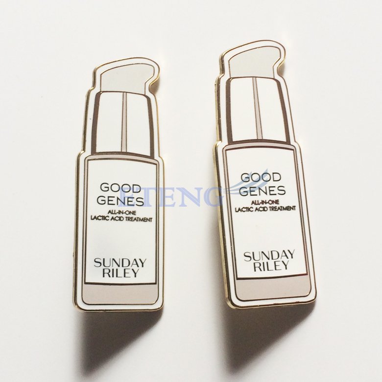 Cheap Wholesale Custom Logo Shaped Metal Badge Pin Gold Plating Hard Enamel Pin