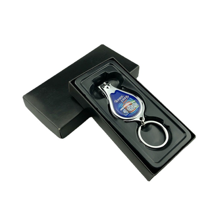 Cheap Custom Gifts Nail Clippers Key Chain Printing Logo Key Ring With Bottle Opener Nail Clipper