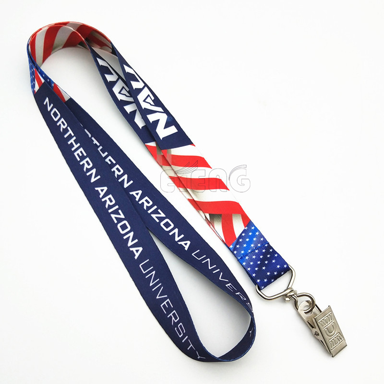 Cheap Factory Custom Printed Lanyards ID Card Holder Polyester Lanyard