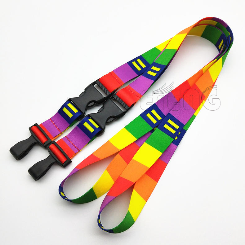 Wholesale No Minimum Order Custom Transfer Print Neck Lanyards Dye Lanyard