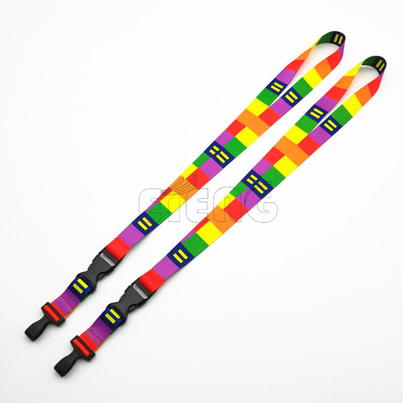 Wholesale No Minimum Order Custom Transfer Print Neck Lanyards Dye Lanyard
