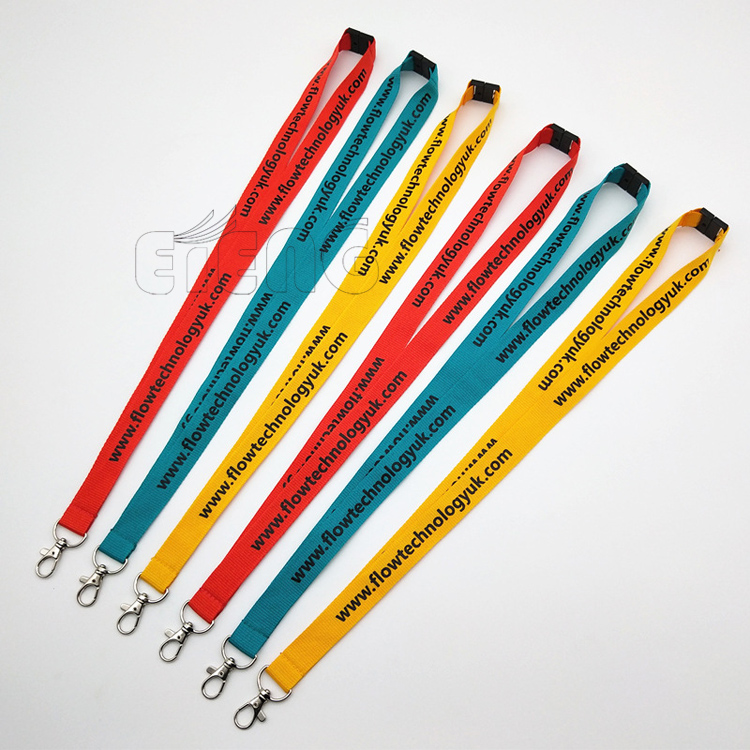  China Manufacturer Customized Nylon Polyester Lanyard Cheap Event Lanyards with Key Chain