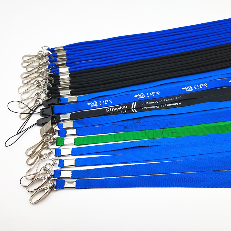 ID Card Rope Lanyard Promotional Custom Colours Round Braided Cord Shoelace Lanyard