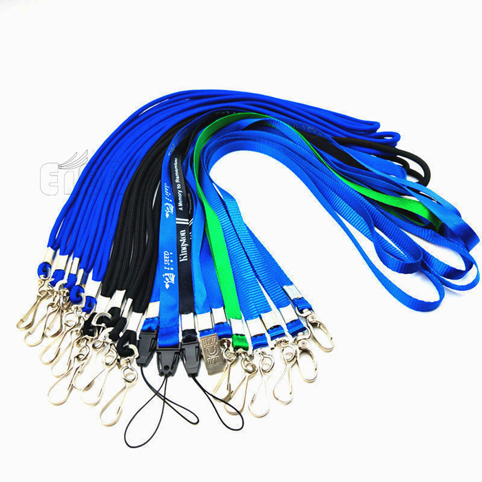ID Card Rope Lanyard Promotional Custom Colours Round Braided Cord Shoelace Lanyard