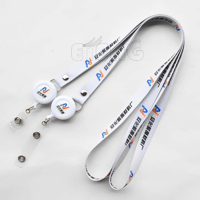 Cheap Custom Logo Lanyard Badge Reel Strap Ribbon Yoyo ID Card Holder Sublimation Badge Lanyard