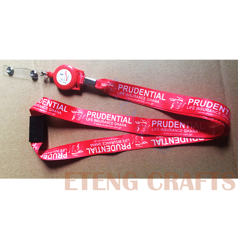 Cheap Custom Logo Lanyard Badge Reel Strap Ribbon Yoyo ID Card Holder Sublimation Badge Lanyard