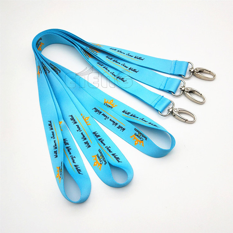 Best Popular Cheap Custom Printed Logo Lanyards Keychain ID Card Badge Sublimation Lanyard