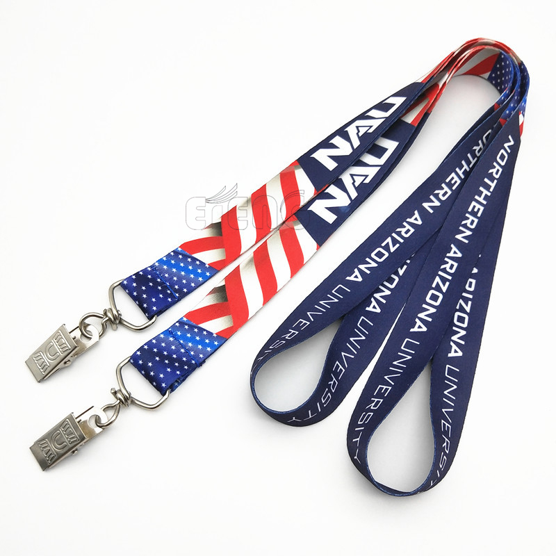 Best Popular Cheap Custom Printed Logo Lanyards Keychain ID Card Badge Sublimation Lanyard