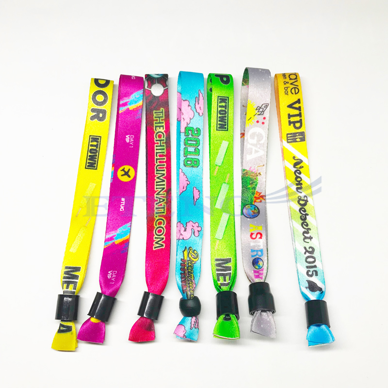 Cheap Promotion Custom Design 20mm Width Wrist Band Colorful Wedding Wristbands