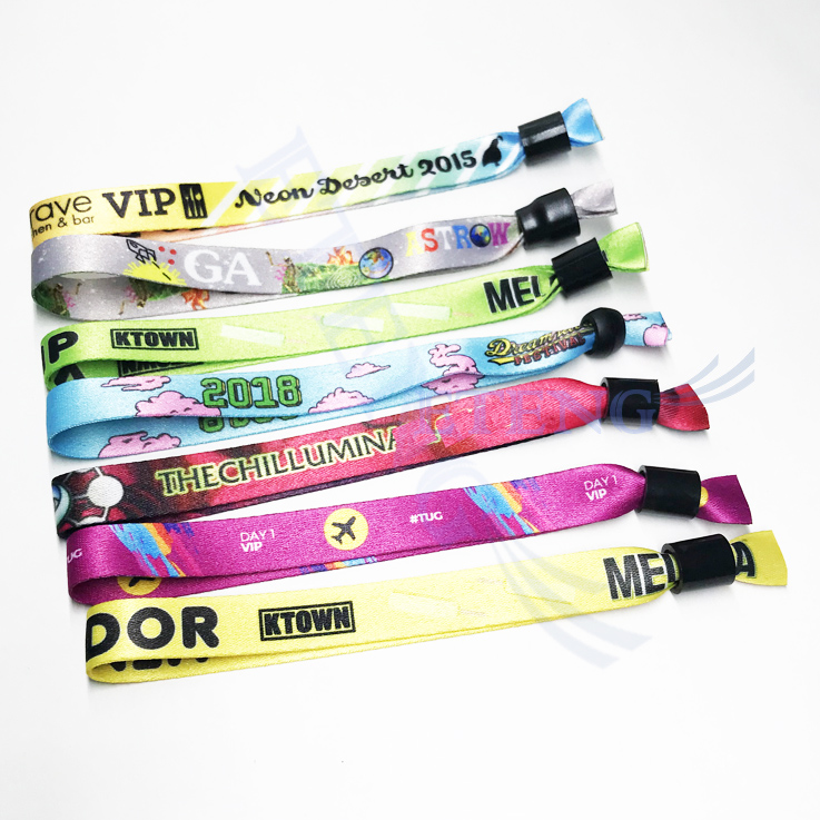 Cheap Promotion Custom Design 20mm Width Wrist Band Colorful Wedding Wristbands