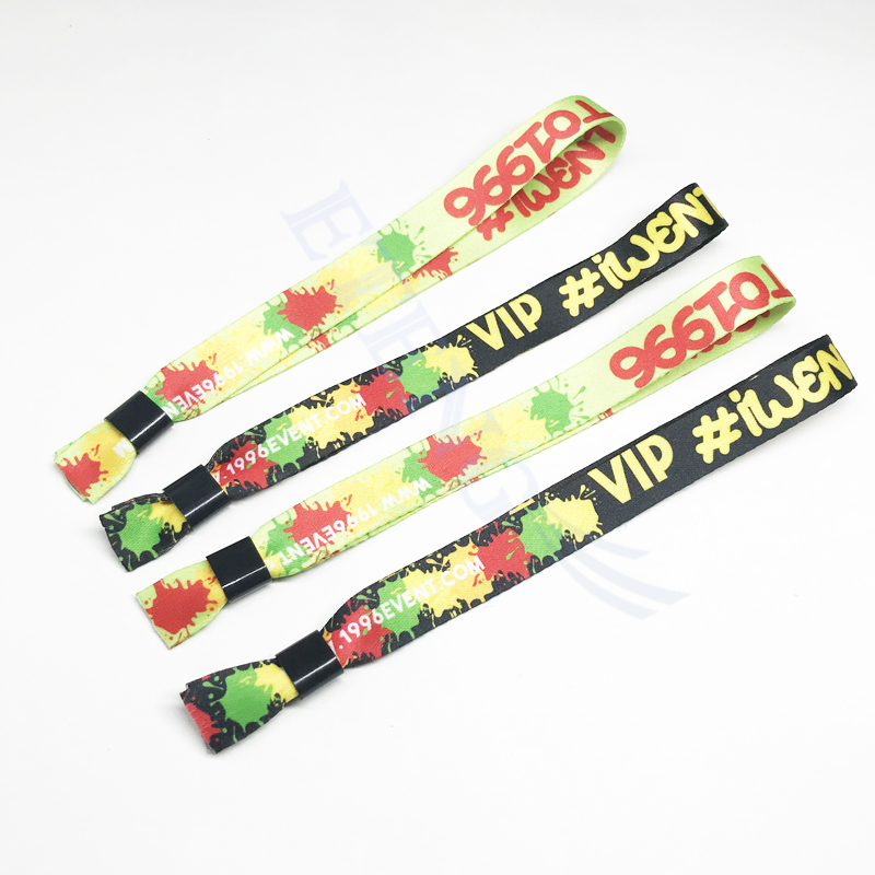 Cheap Promotion Custom Design 20mm Width Wrist Band Colorful Wedding Wristbands