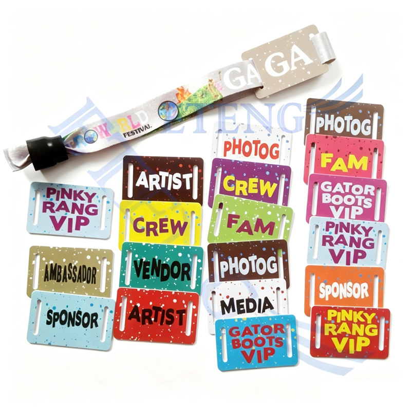 Manufacturer Cheap Customized Cloth Security Qr Code Rfid Wristband Tag for Festival and Concert