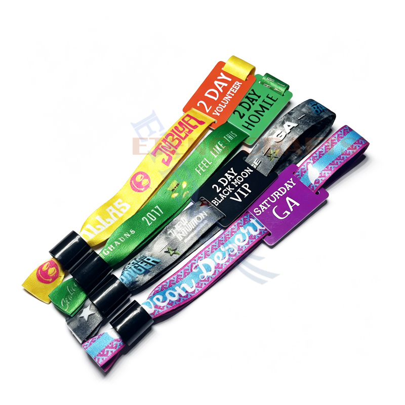 Party Festival Printed CMYK Wristbands