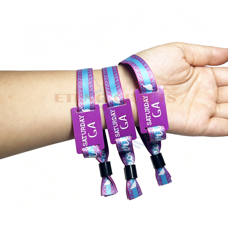Party Festival Printed CMYK Wristbands
