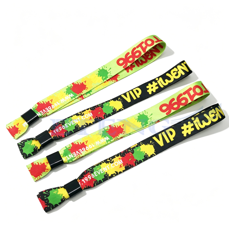 HOT Promotion Custom Print Sublimation Polyester Wrist Bands